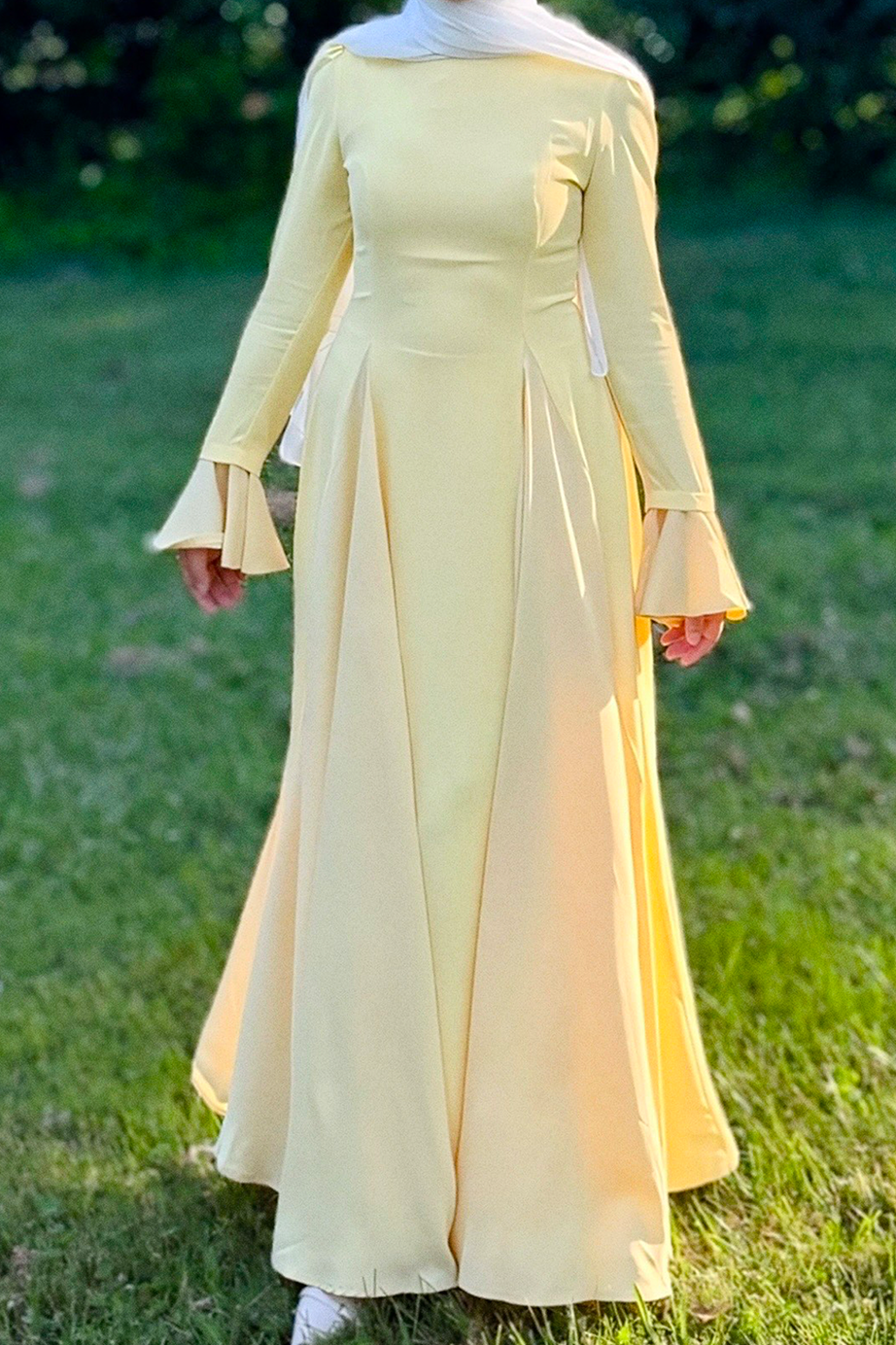 Daisy Butter Yellow Dress - Elegant Women's Maxi Dress