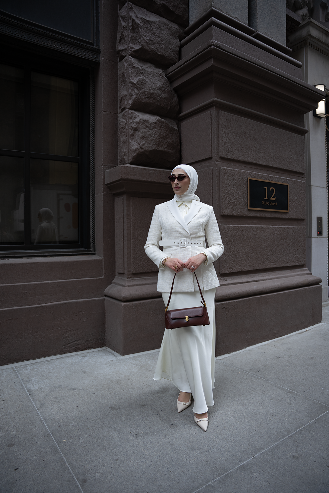 Vanille Pearl Blazer - Elegant Women's Pearl-Colored Suit Jacket