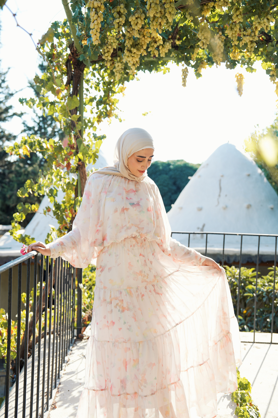 Amara – Printed Chiffon Maxi Dress