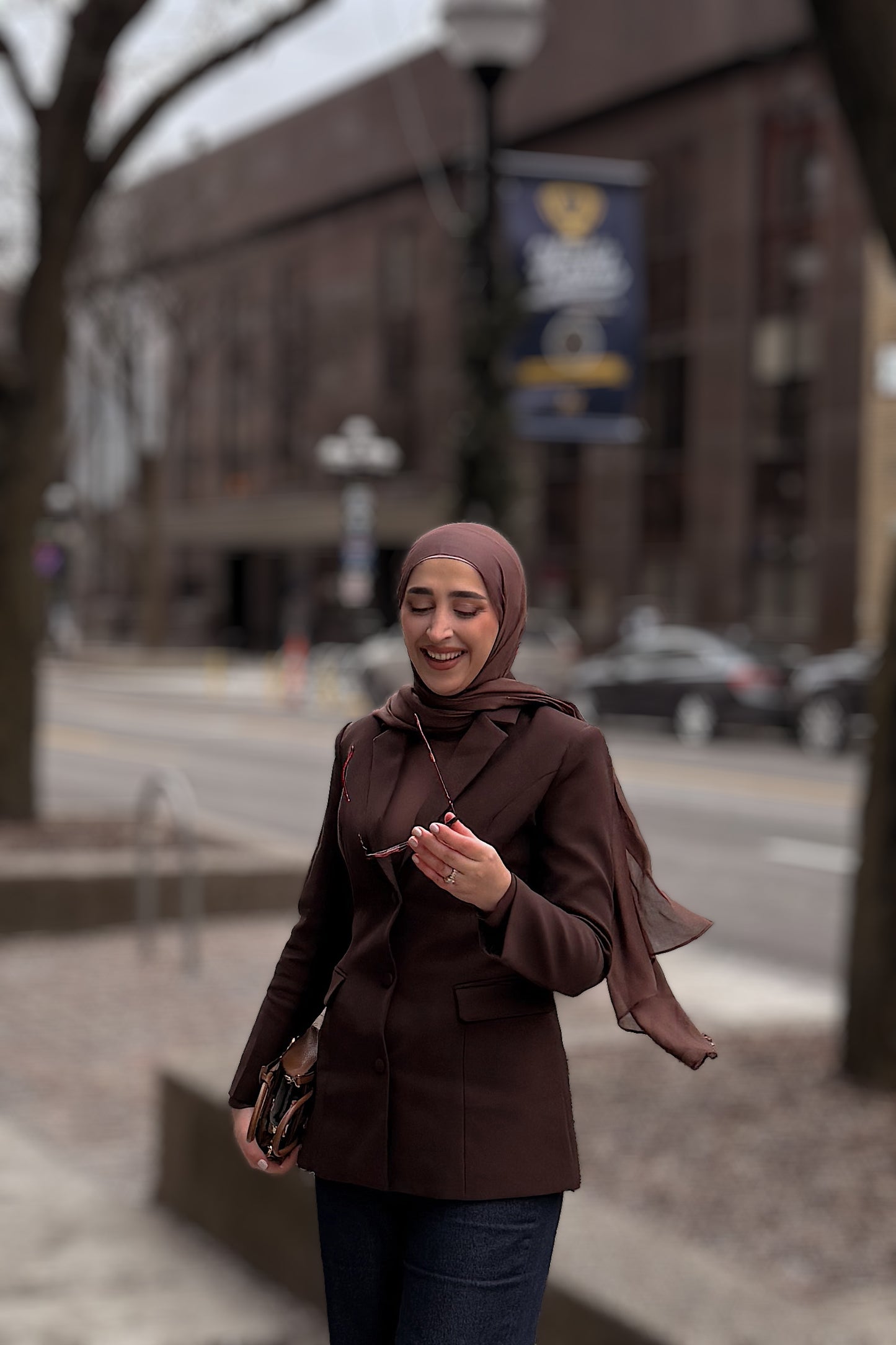 Hot Chocolate Brown Blazer - Elegant Women's Suit Jacket